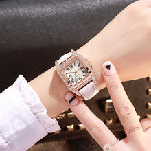 Load image into Gallery viewer, Women diamond Watch starry Luxury Bracelet set Watches Ladies Casual Leather Band Quartz Wristwatch Female Clock zegarek damski