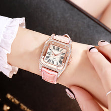 Load image into Gallery viewer, Women diamond Watch starry Luxury Bracelet set Watches Ladies Casual Leather Band Quartz Wristwatch Female Clock zegarek damski